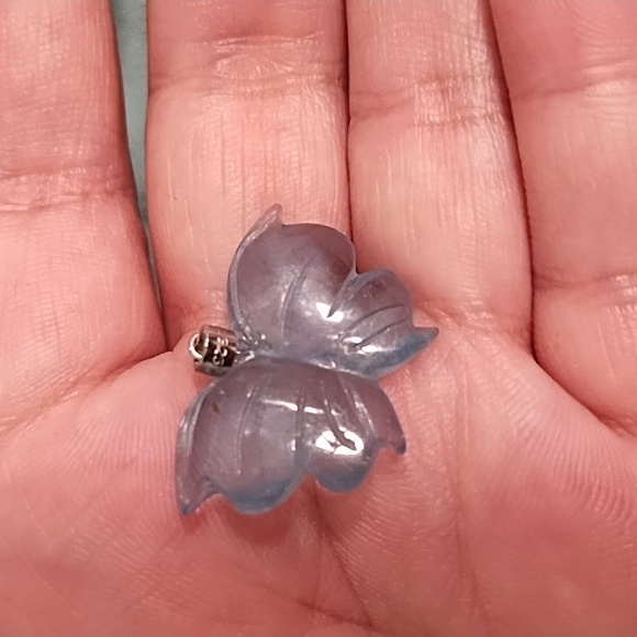 Aquamarine butterfly pendant - Picture 2 of 3